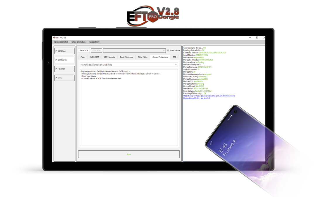 EFT Dongle Update v2.9 Fix Network Demo Samsung