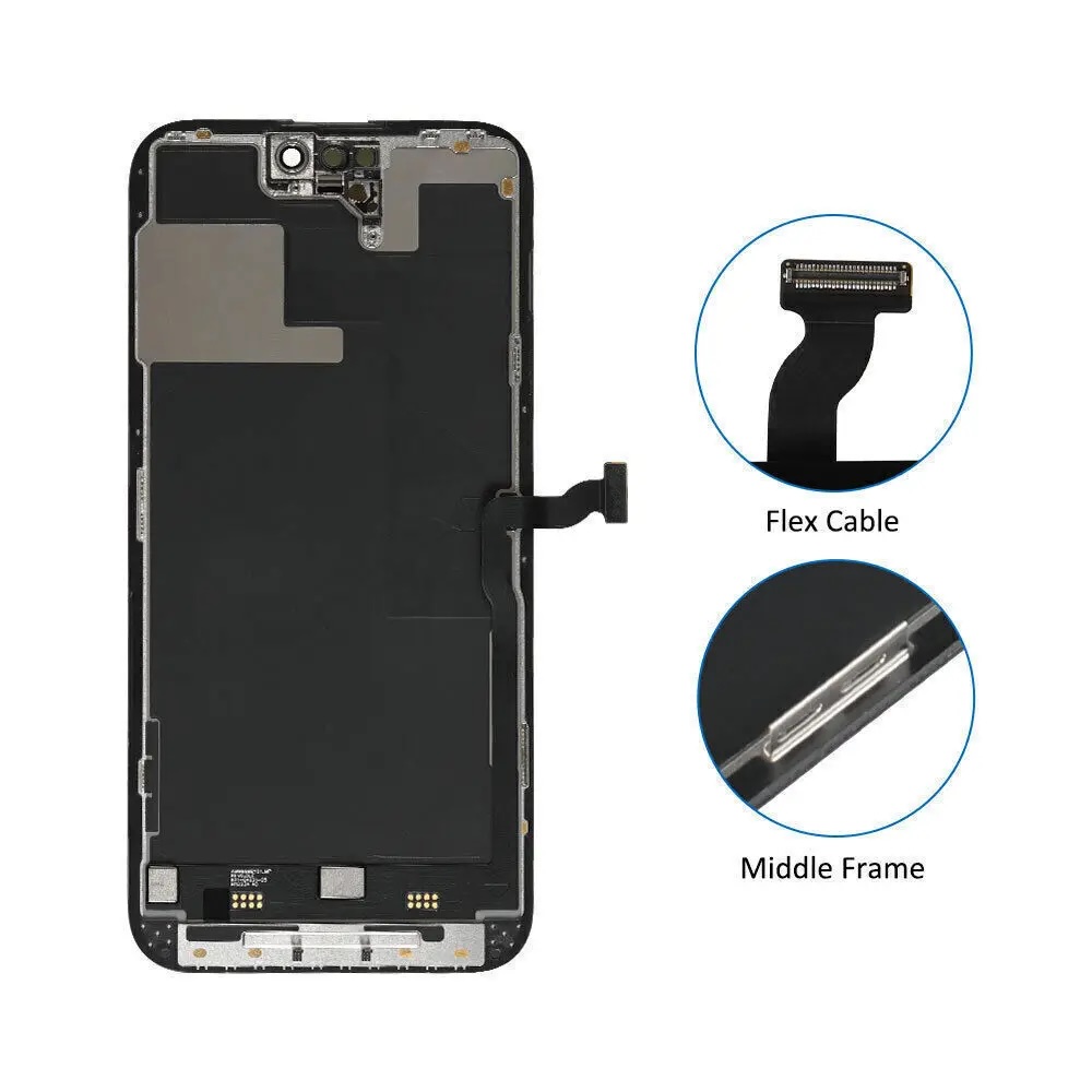 For iPhone 14 Pro Max LCD Display 3D Touch Digitizer Assembly 14PM Soft OLED Screen Replacement Parts